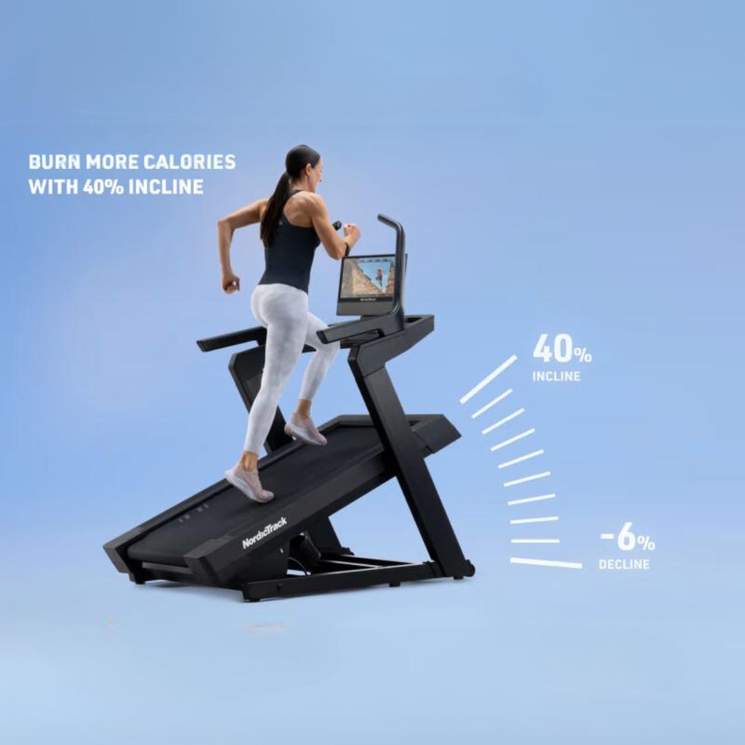 NordicTrack X16 tekalna steza | 16-palčni vrtljivi HD-zaslon na dotik, Vzpon do 40 % in spust do −6 %, Razpon hitrosti 0–20 km/h | Vadite po svojem načrtu - slika 2