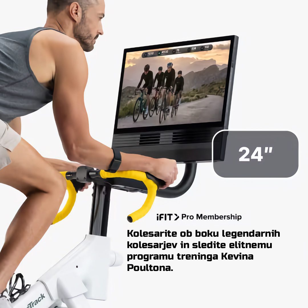 NordicTrack Tour de France Indoor Bike Dirkalno sobno kolo | 24" HD zaslon na dotik | možnost uporabe aplikacije iFit | Vaša karta za profesionalno kolesarsko izkušnjo doma! - slika 6