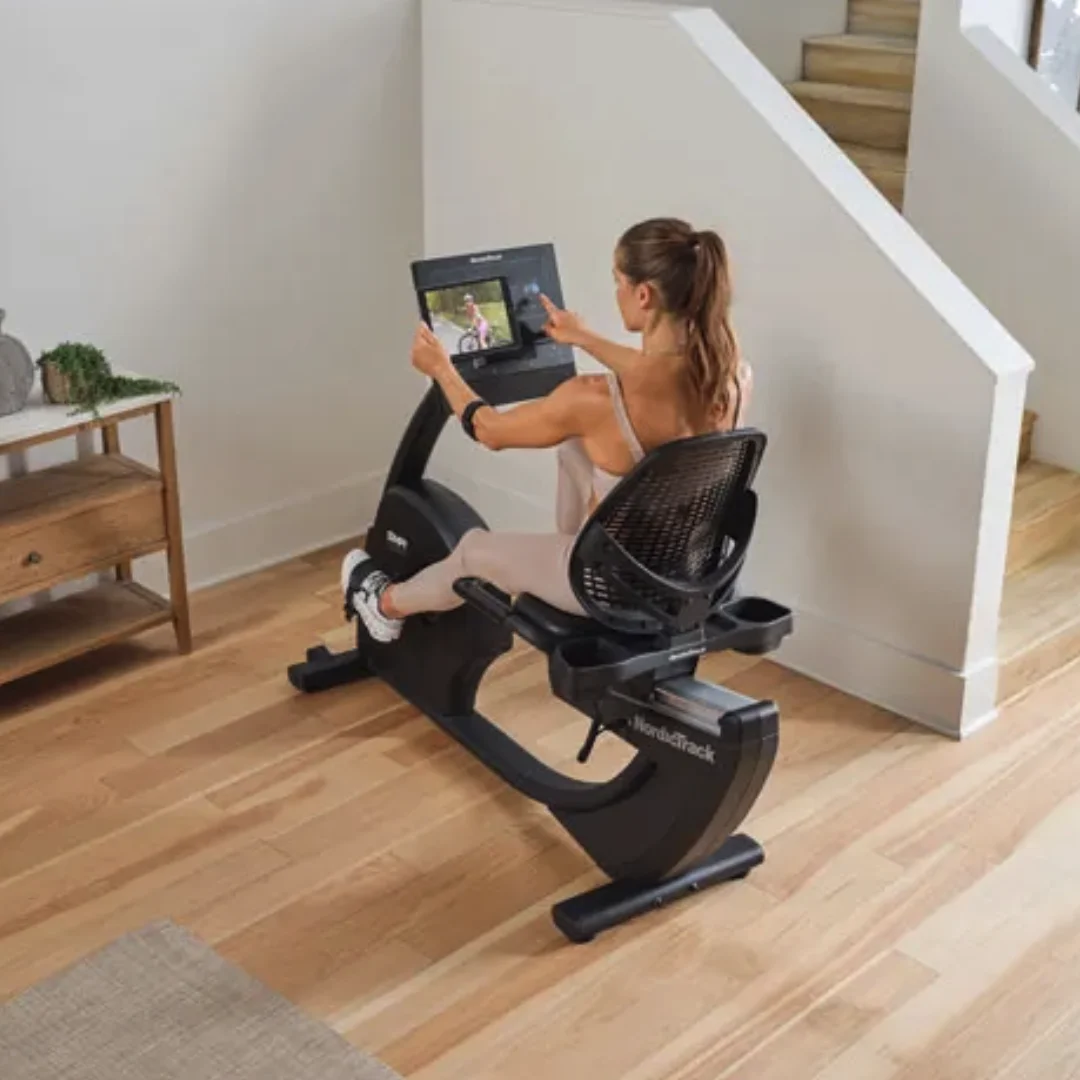 NordicTrack GX LE Recumbent Bike ležeče sobno kolo | Nastavljiv sedež z naslonjalom, 5-palčni LCD-zaslon, 26 stopenj SMR-upora | Vadite po svojem načrtu - slika 2