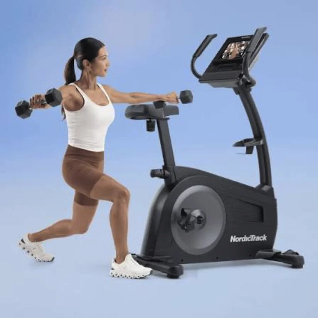 NordicTrack GX LE Upright Bike pokončno sobno kolo | Pokončna zasnova, 5-palčni LCD-zaslon, 24 stopenj SMR-upora | Vadite po svojem načrtu - slika 3