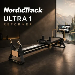 NordicTrack Ultra 1 Reformer pilates reformer | 24-palčni vrtljivi in nagibni zaslon na dotik, Tri vzmeti 10, 15 in 20 kg, Sedem kombinacij do 45 kg | Vadite po svojem načrtu