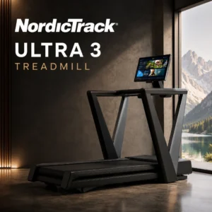 NordicTrack Ultra 3 tekalna steza | 24-palčni vrtljivi HD-zaslon na dotik, Brezkrtačni motor 3,0 CHP, Razpon do 24 km/h | Vadite po svojem načrtu